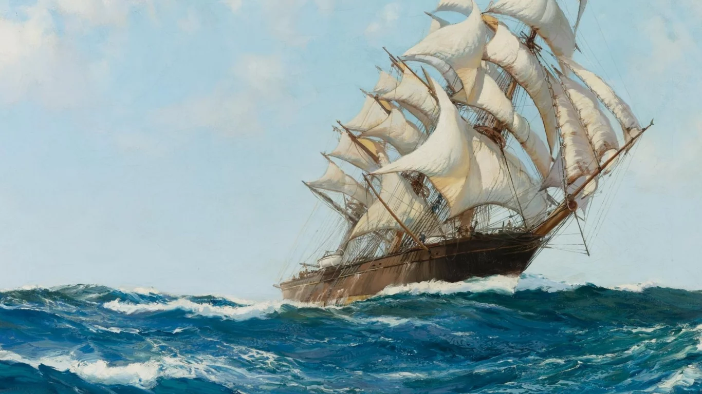 парусник, клипер, clipper, montague dawson
