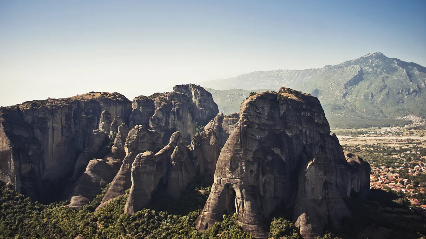 камни, meteora, скалы