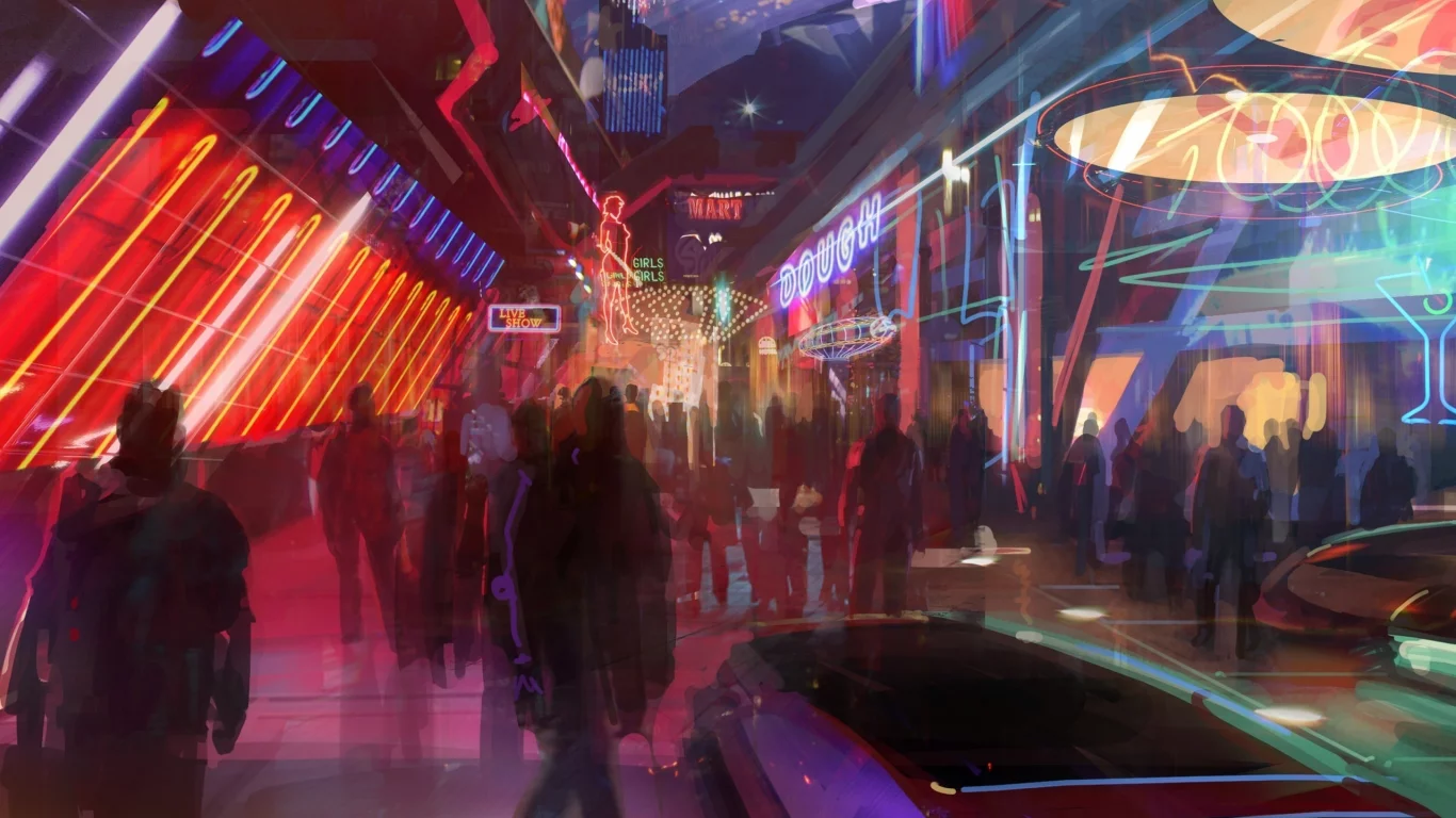 art, mass effect 2, неон, game