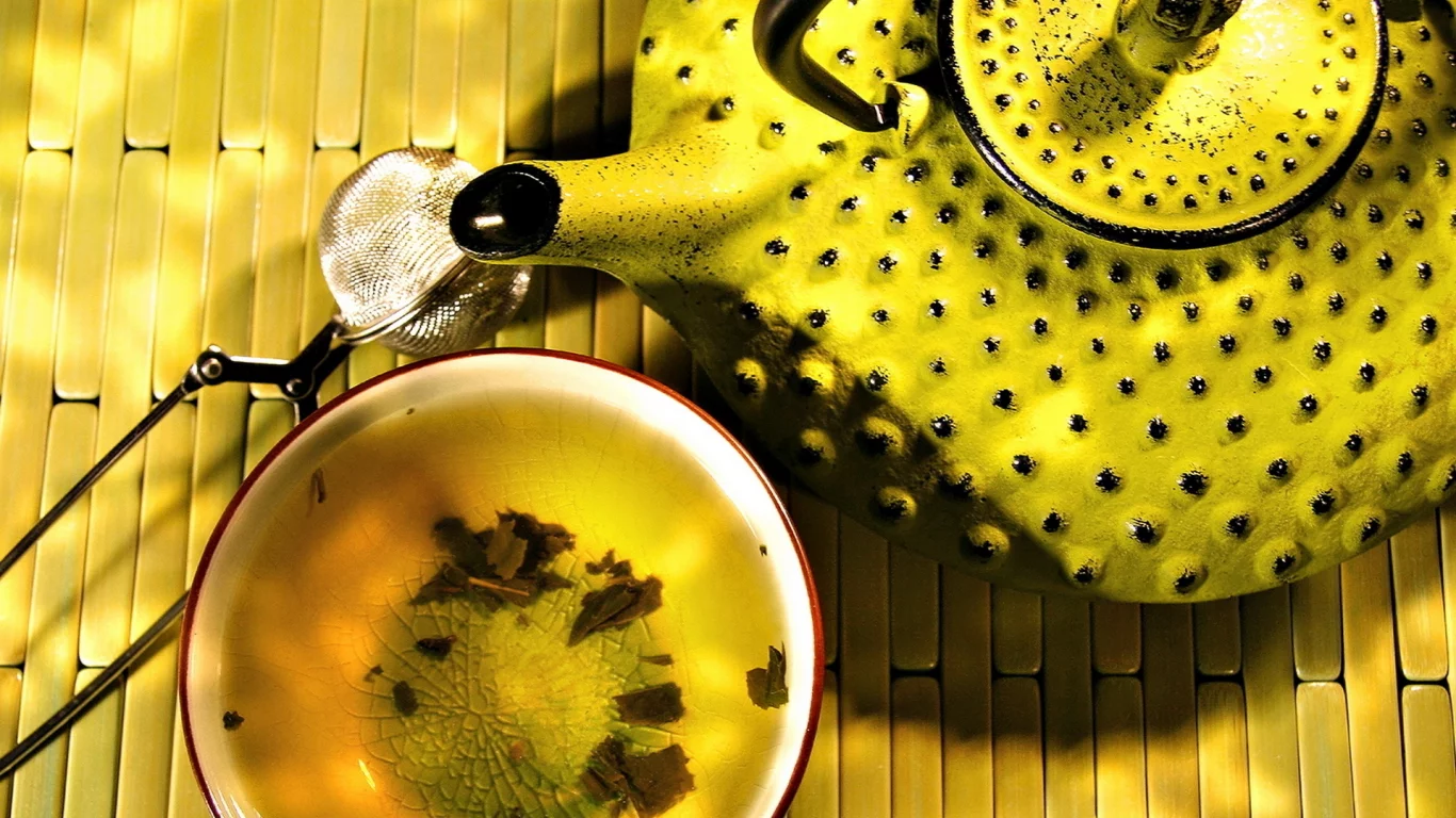 чайник, exotic tea, желтый