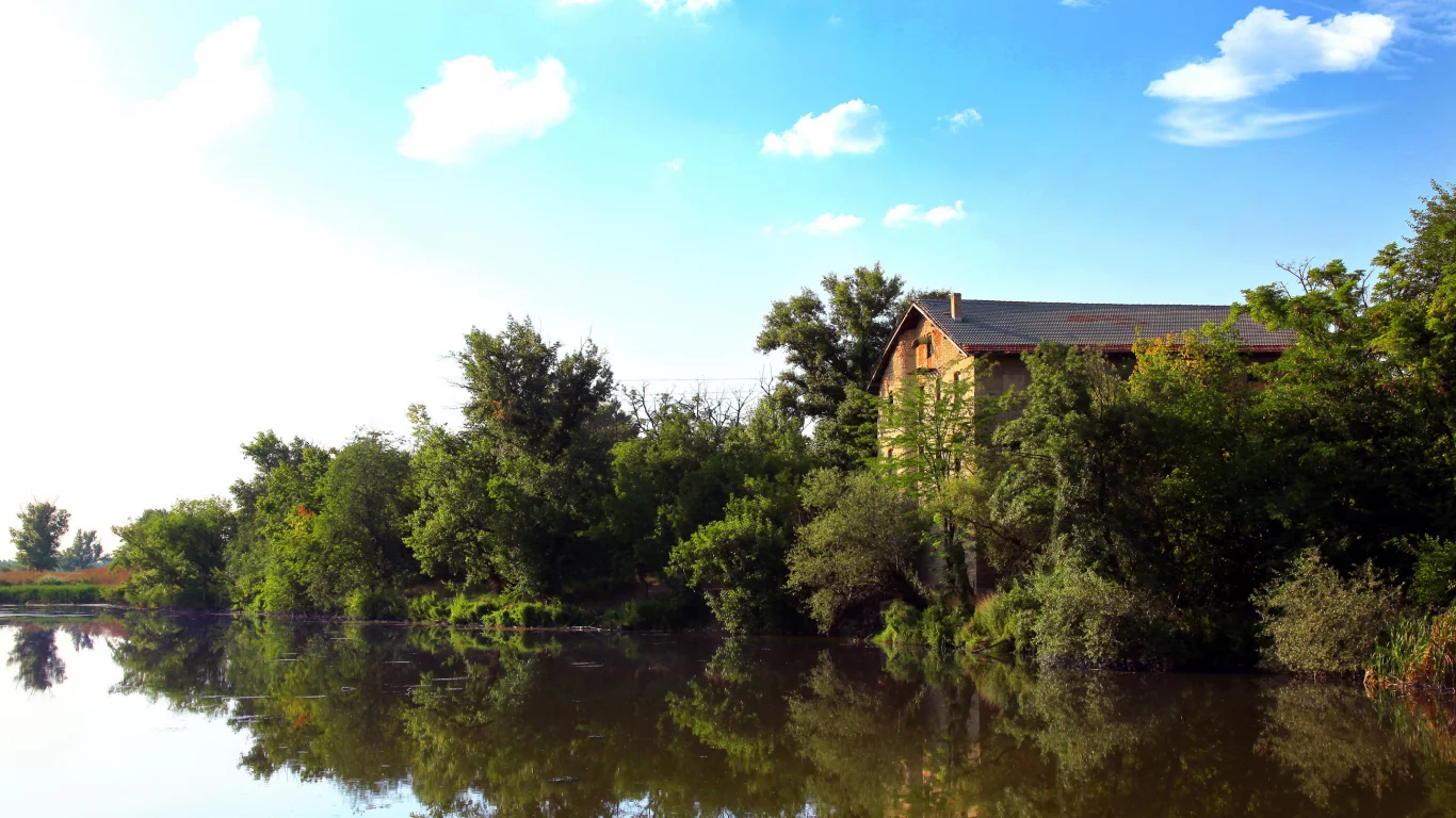 дом, река, the river, вода