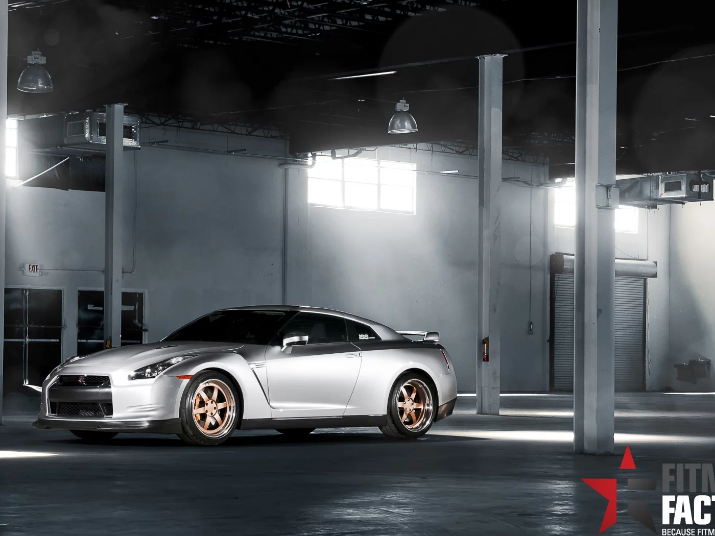 fitment factory, silvery, передняя часть, nissan, ниссан, gt-r, серебристый