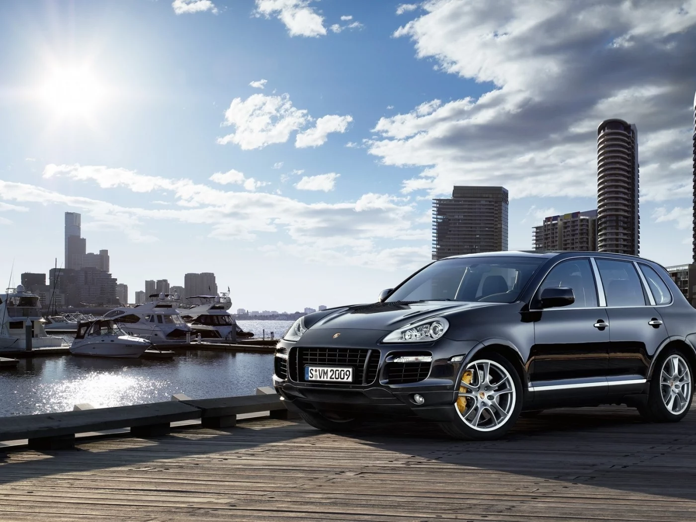 лодки, город, обои, cayenne, porsche