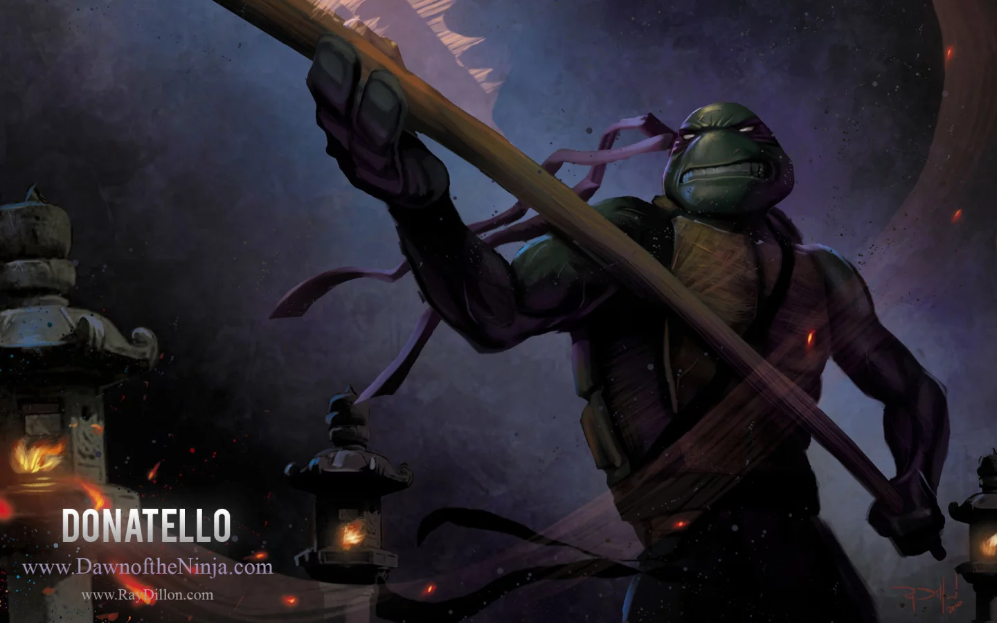 tmnt, donatello, черепаха, рисунок