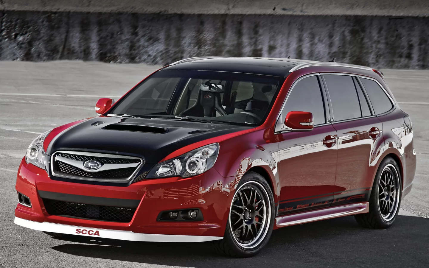 concept, subaru, red, wagon, legacy, gtk