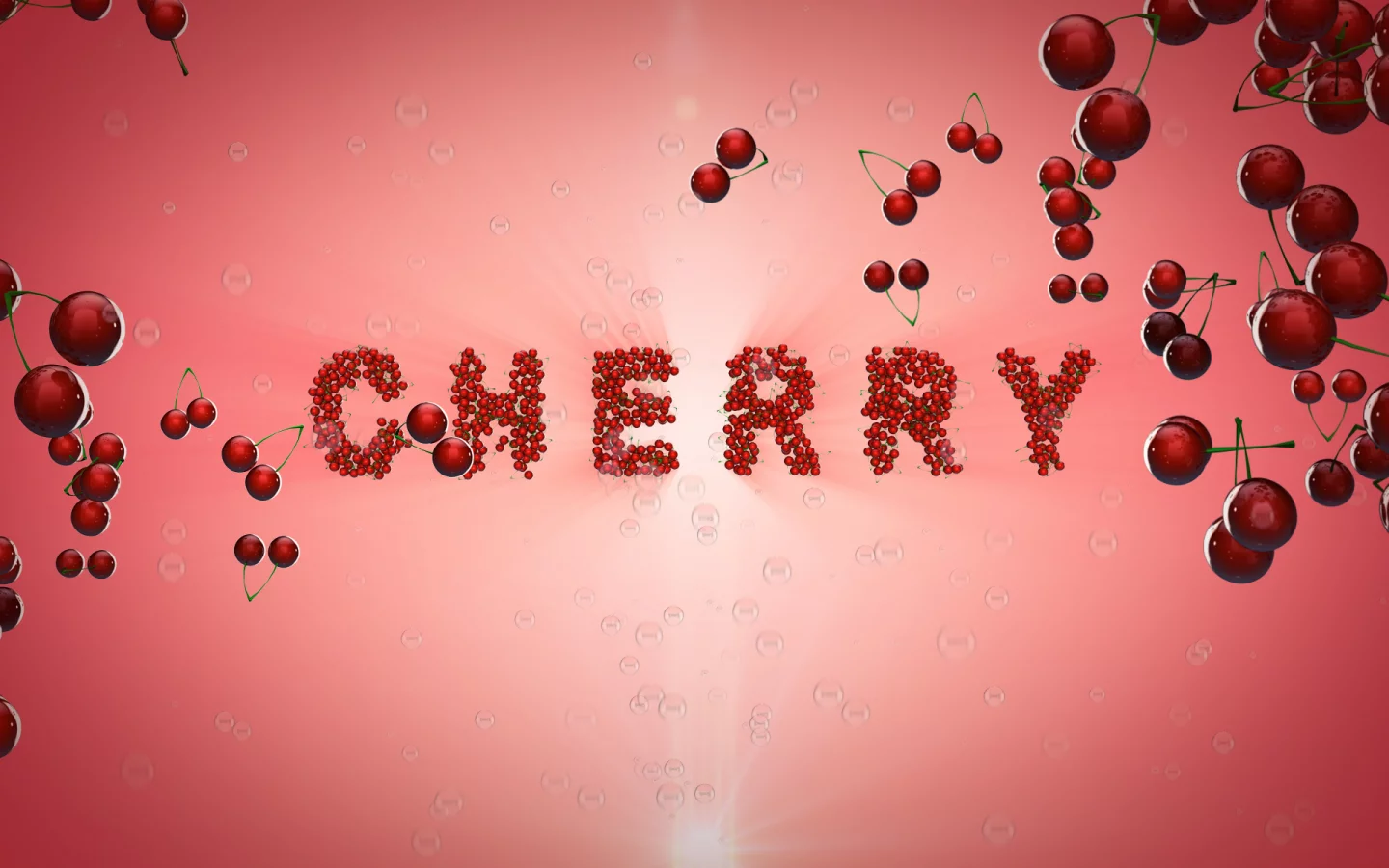 cherry, вишня, много