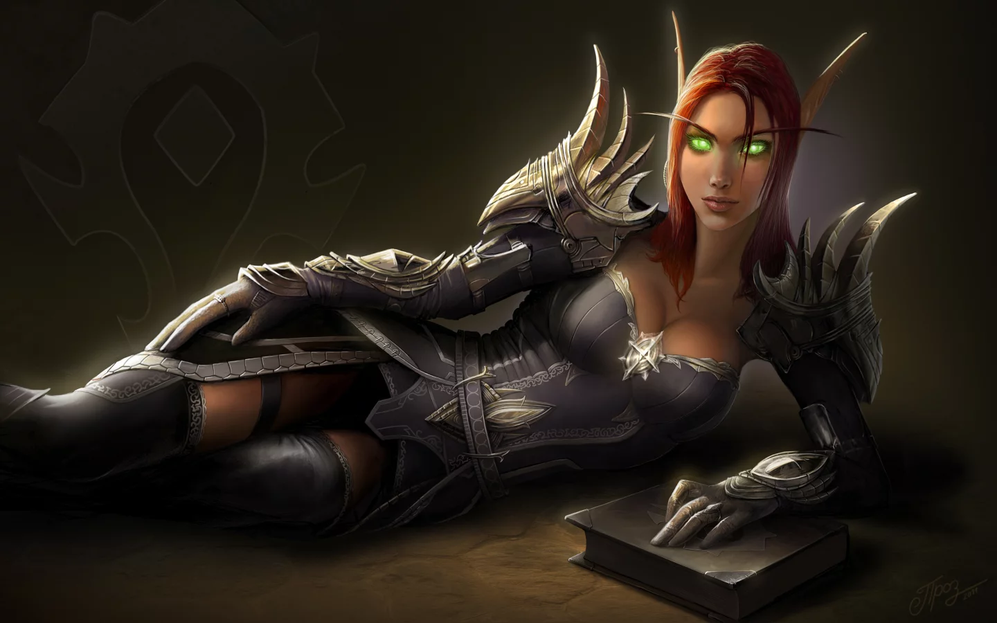 доспехи, эльф, глаза, blood elf, книга