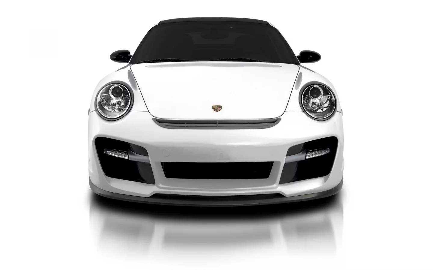 белый, turbo, 911, porsche