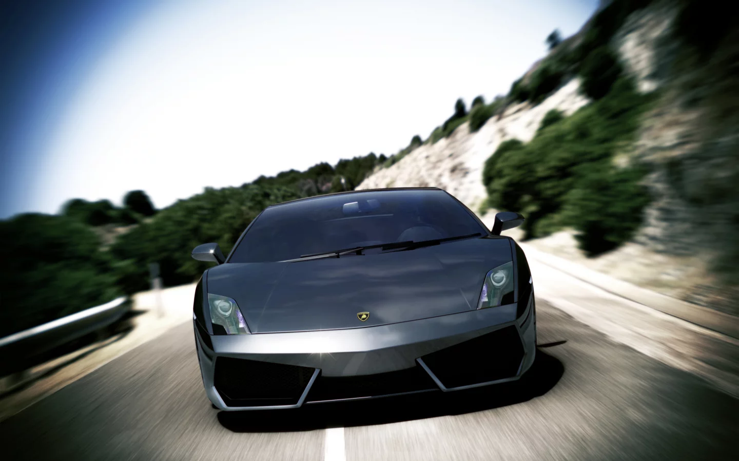 lamborghini, lp560, мчит