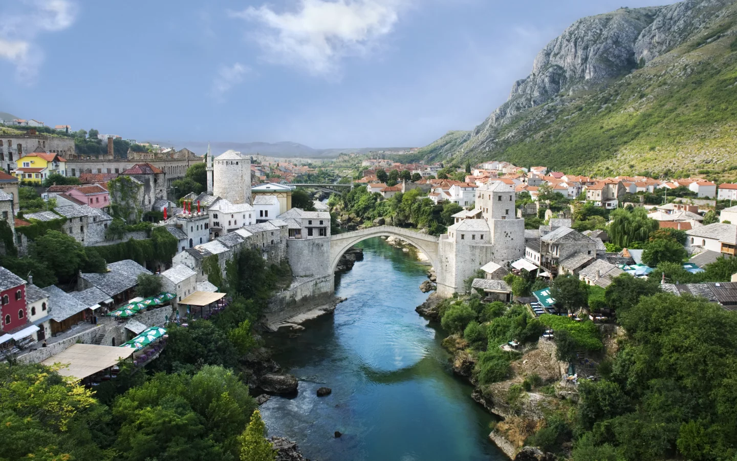 mostar, река, мост, мостар