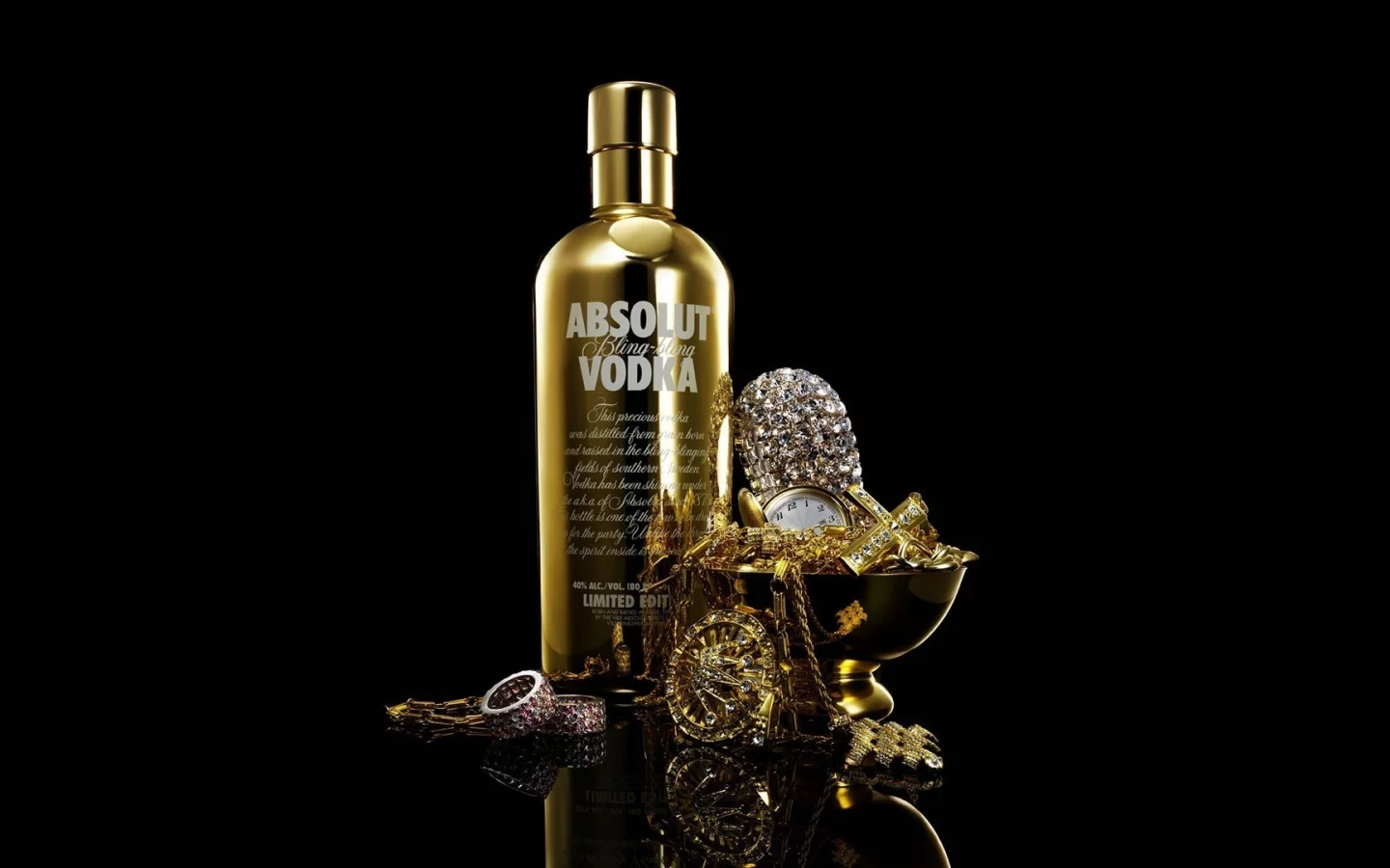 абсолют, черный фон, водка