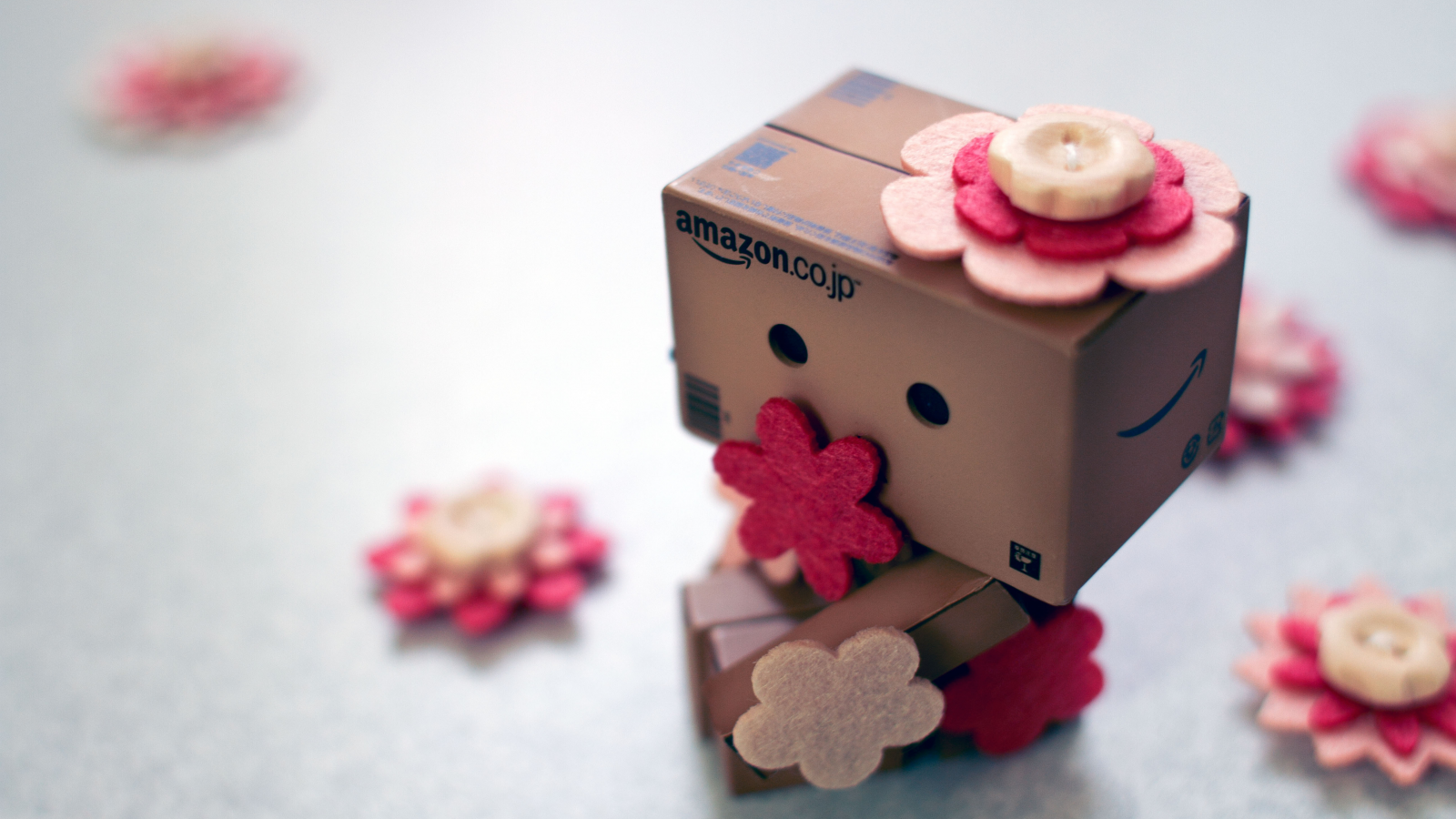 цветы, коробок, danbo, пуговицы, коробка, amazon