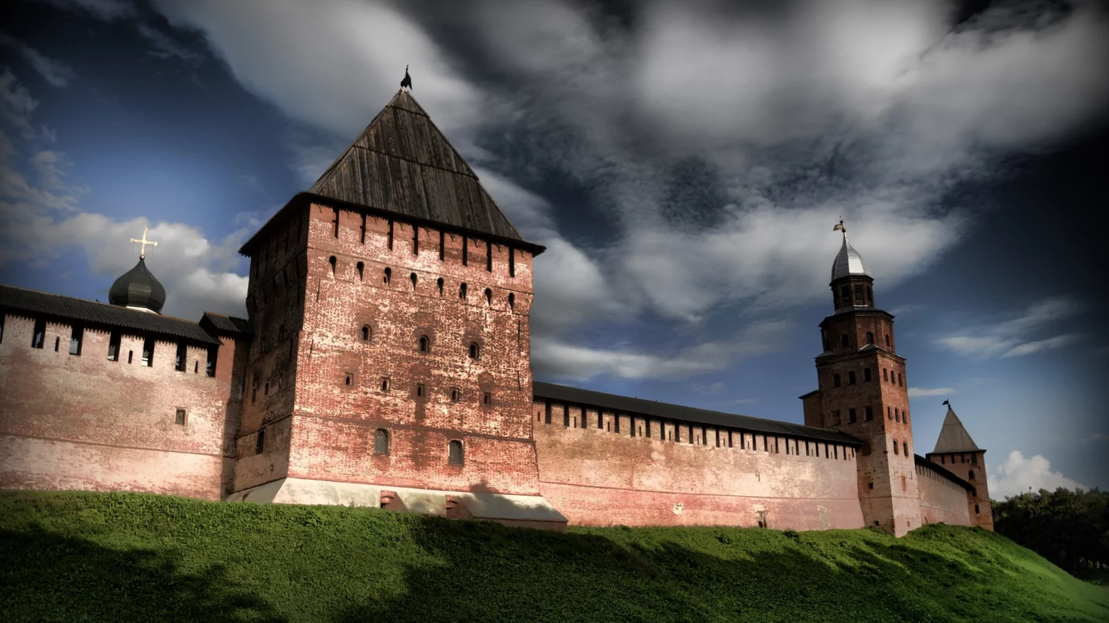 город, великий новгород, кремль, башня, россия, башня кокуй, wallpaper, древний город, детинец, родина, обои, древний город