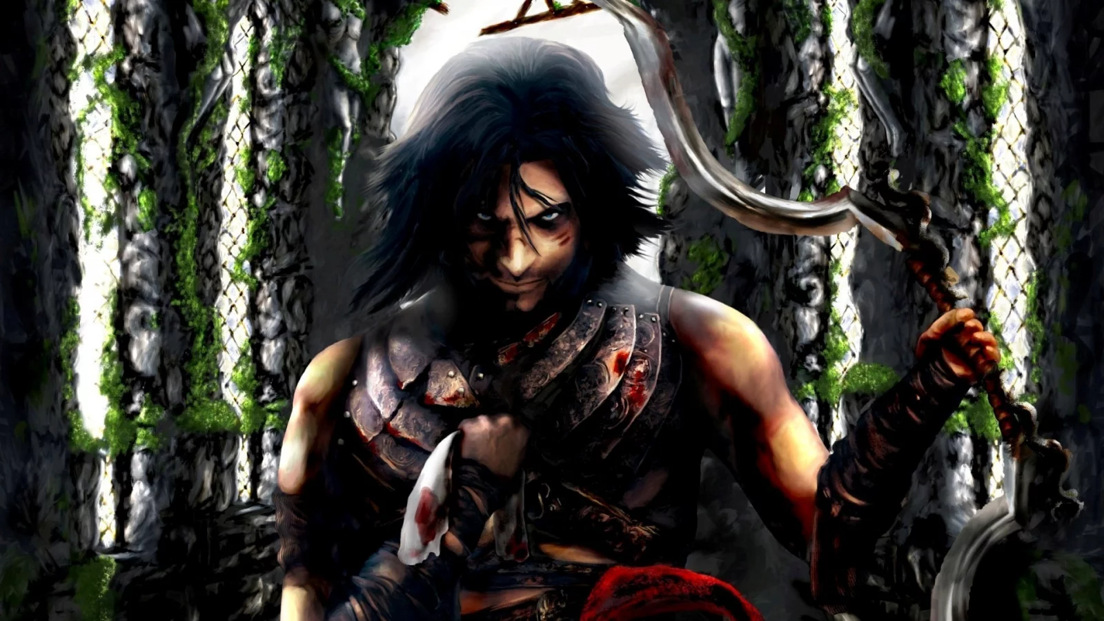 игра, замок, fanart, принц персии, оружие, prince of persia, арки, окна, game wallpapers, фанарт, warrior within, обои