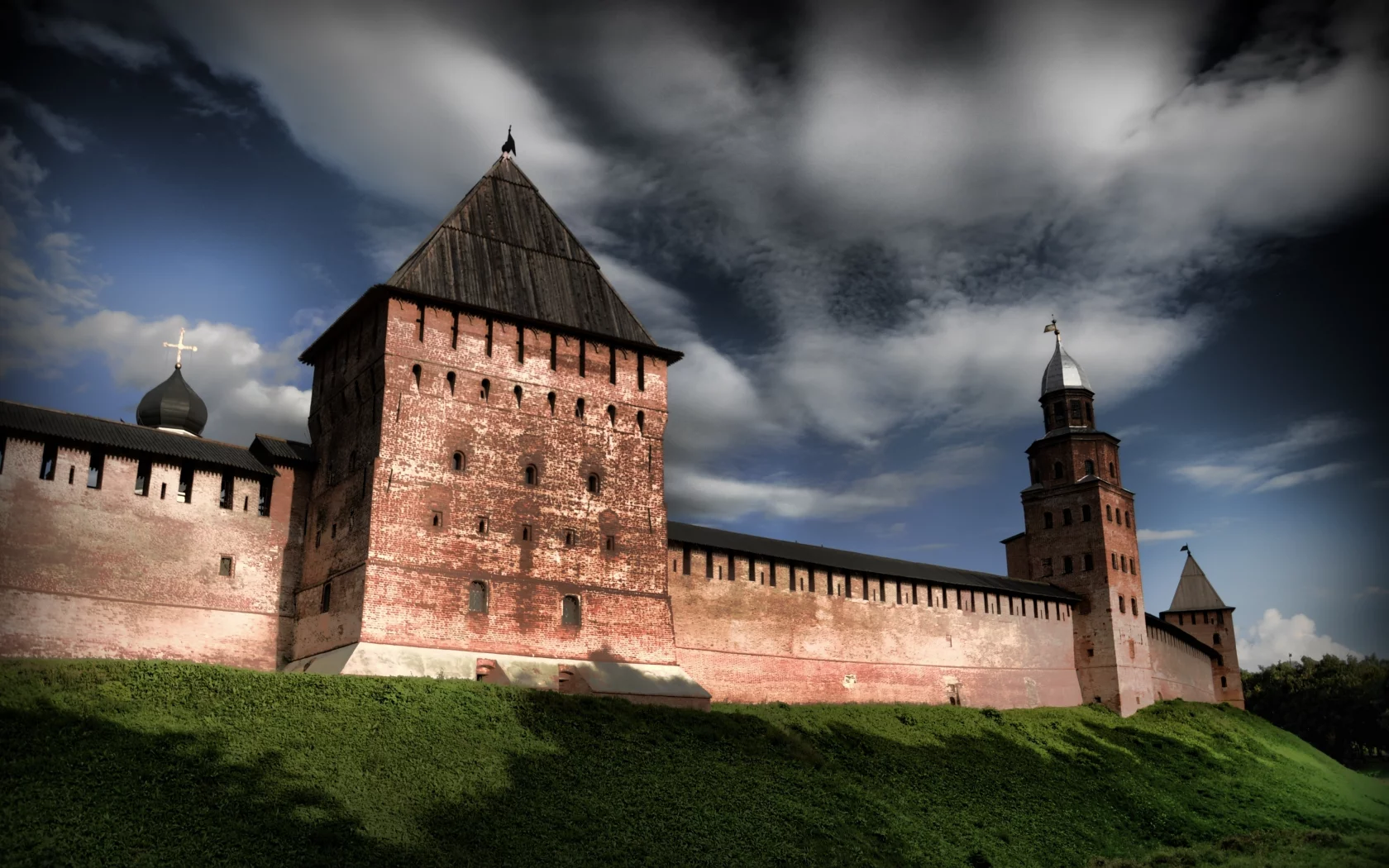 город, великий новгород, кремль, башня, россия, башня кокуй, wallpaper, древний город, детинец, родина, обои, древний город