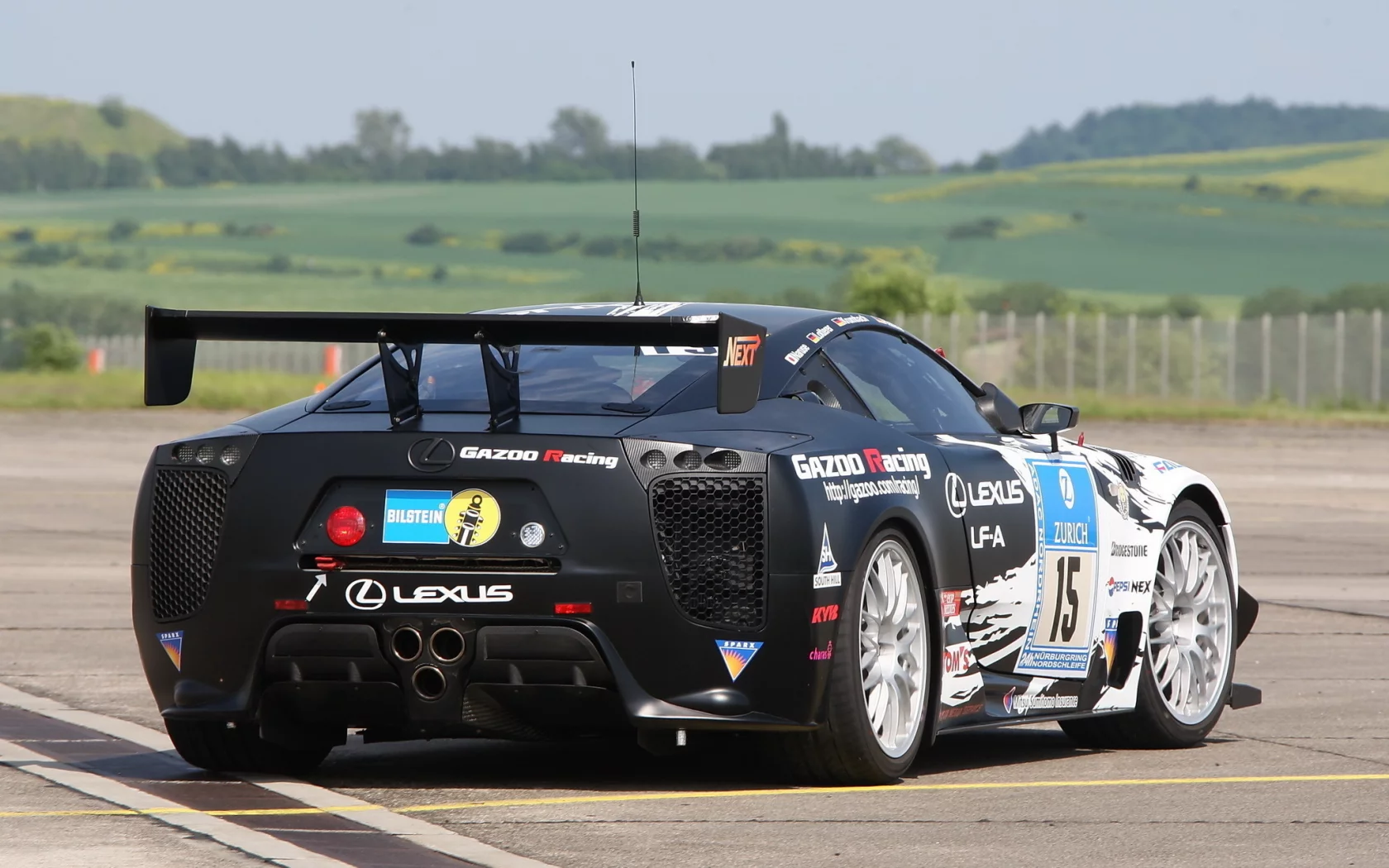 асфальт, car, race, lf-a, правый бок, lexus, лексус, задняя часть