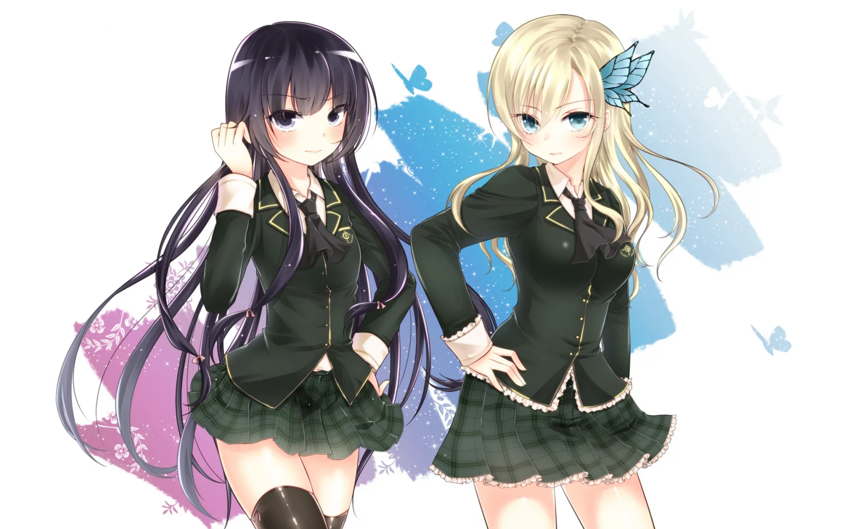 девушки, школьная форма, взгляд, boku wa tomodachi ga sukunai