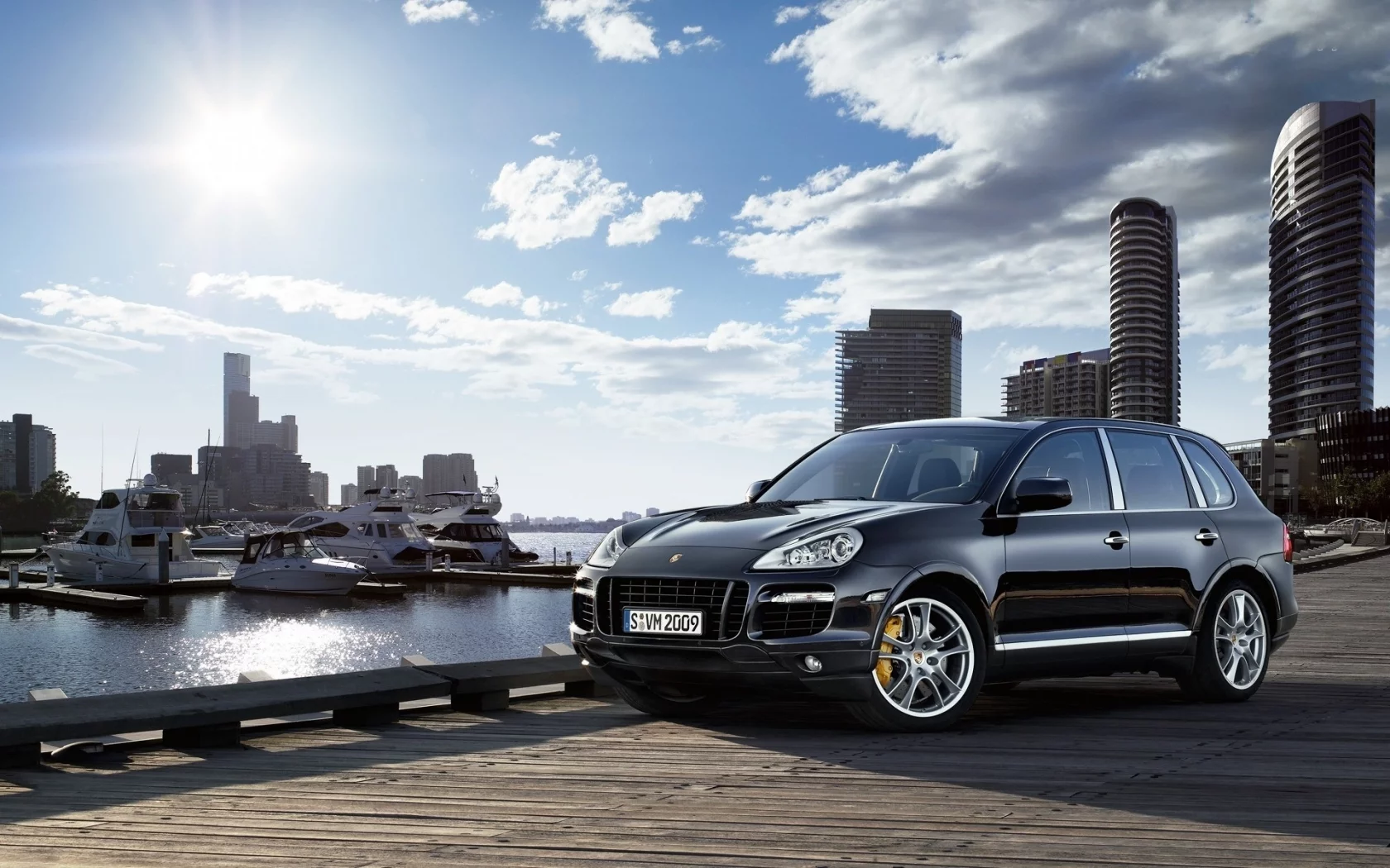 лодки, город, обои, cayenne, porsche