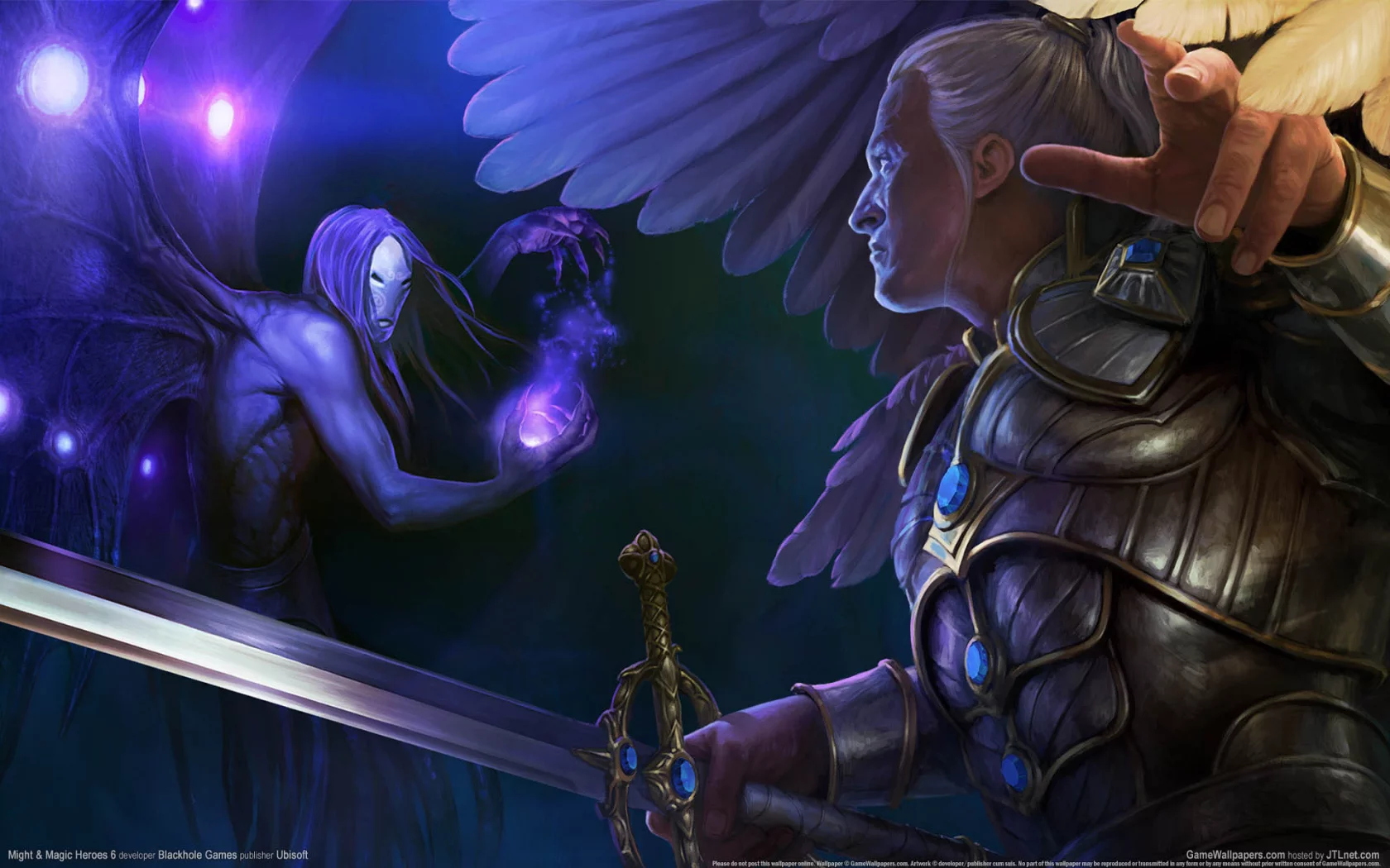 крылья, heroes of might and magic 6, game wallpapers, меч, герои меча и магии 6
