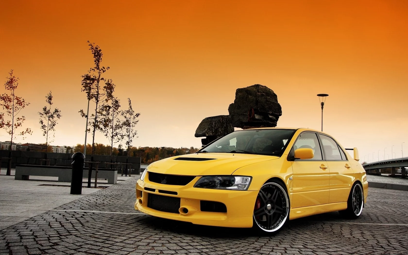 wallpers, auto, mitsubishi lancer
