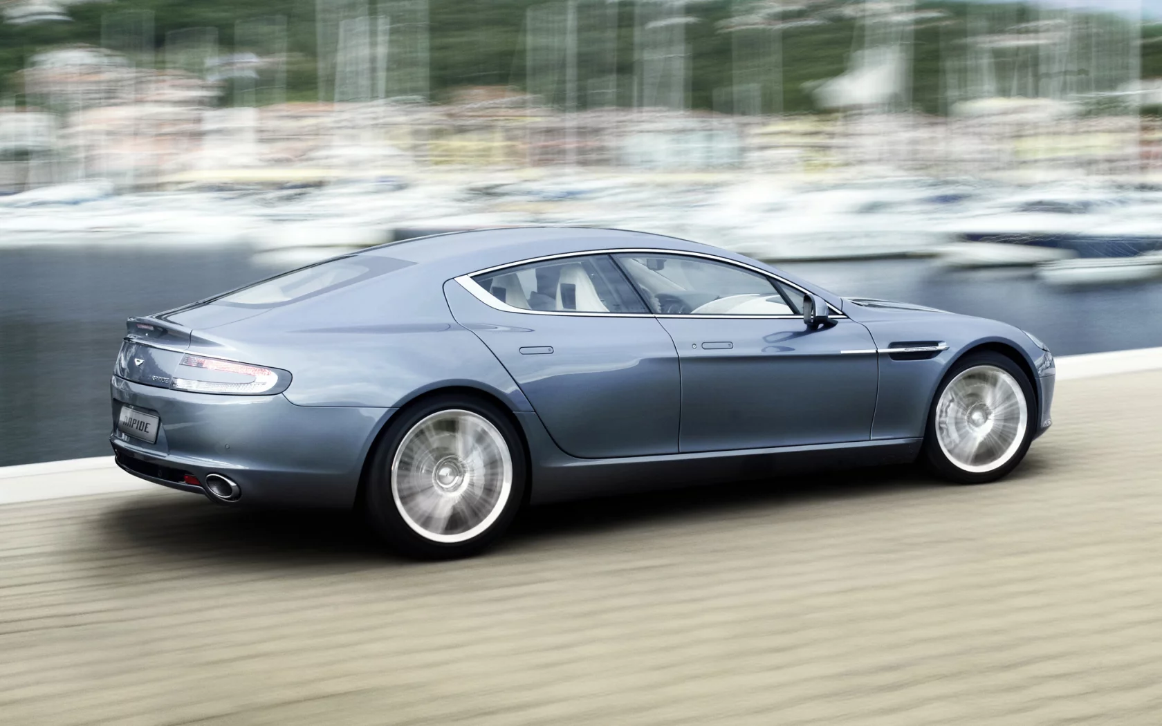 aston martin, blue, rapide