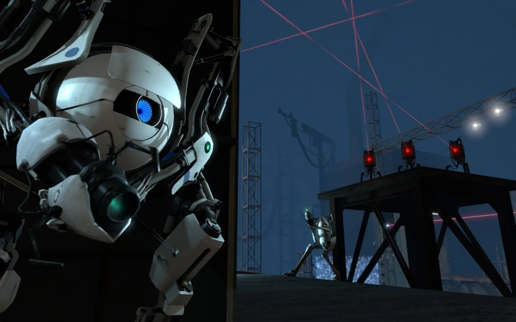 прикрытие, боты, portal 2, турели