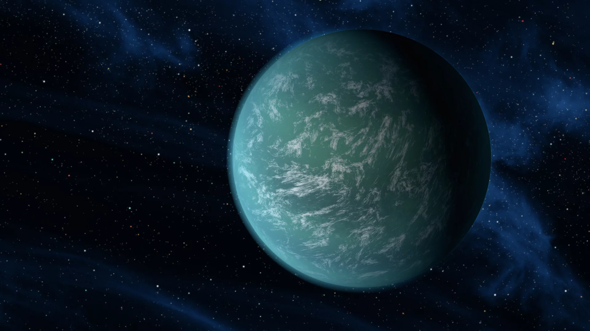 макро, пространство, звезды, планета, космос, kepler-22b
