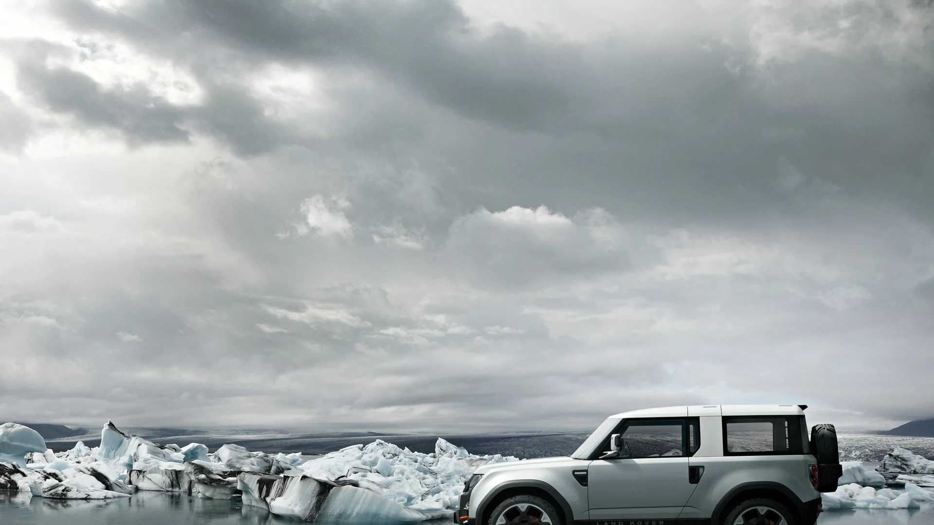 океан, концепт-кар, лед, uk, небо, ленд ровер, dc100, land rover