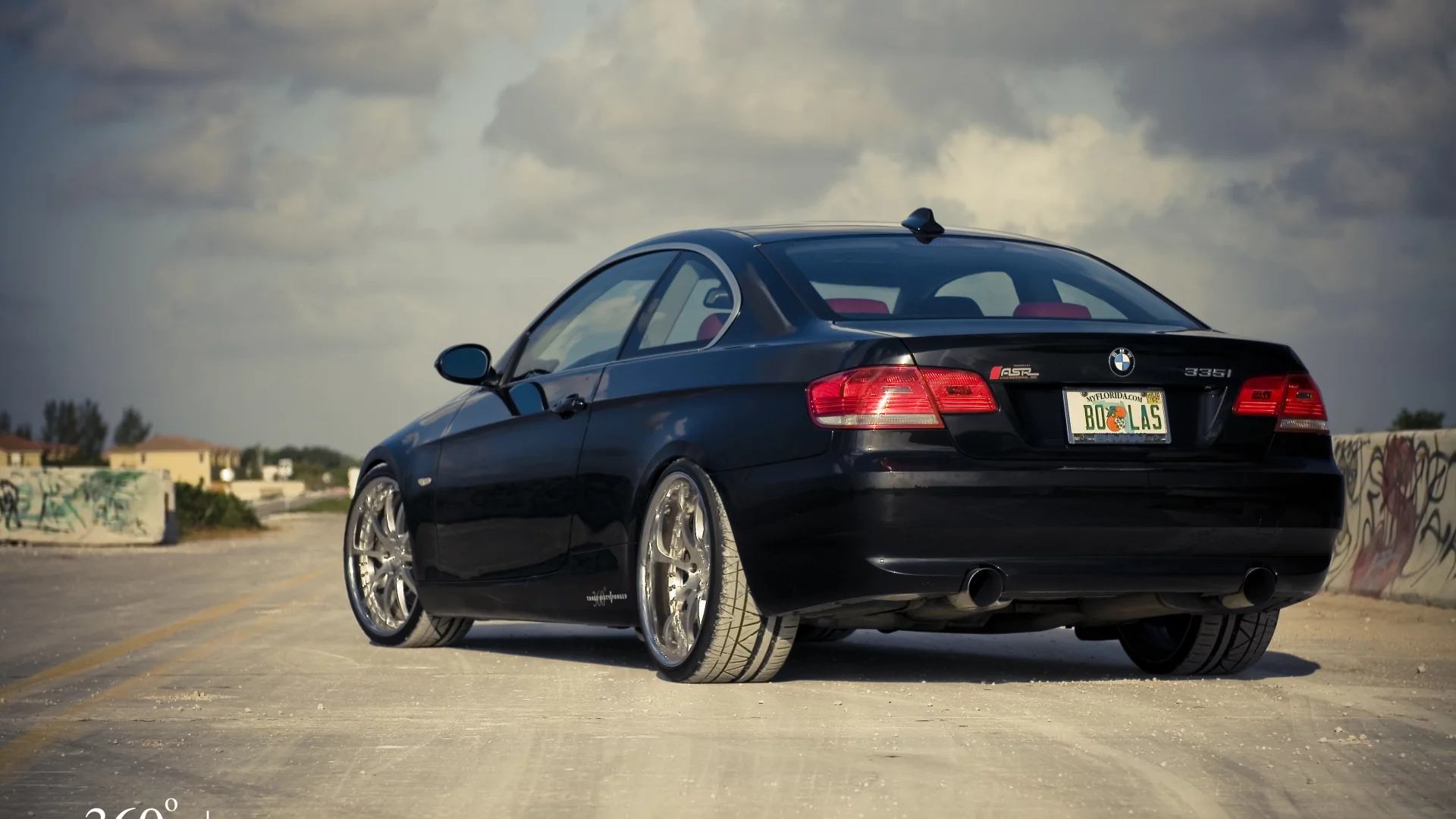 335i, задняя часть, бмв, bmw, 3 series, black, 360 three sixty forged, чёрный