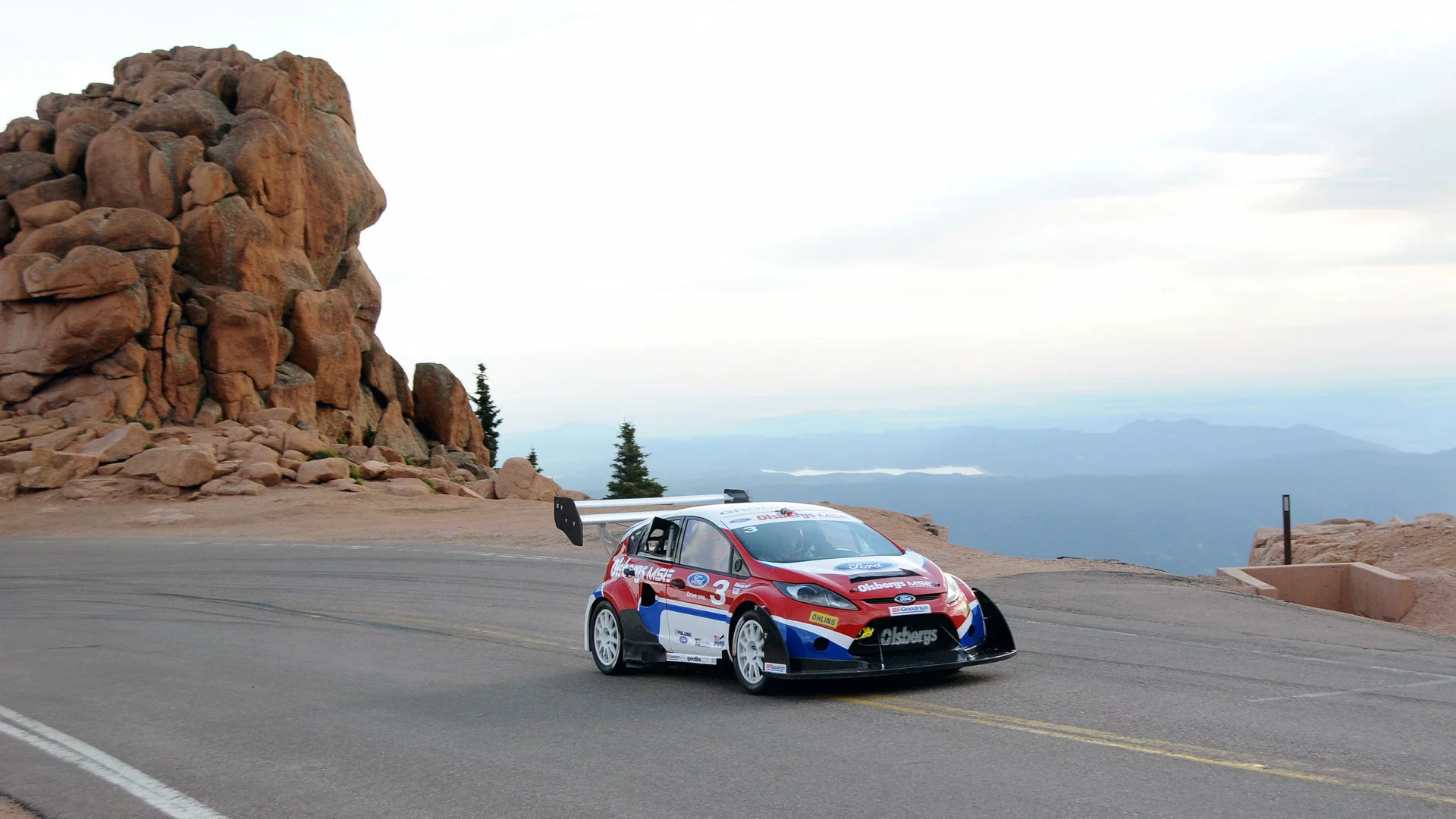 rallycross, fiesta, горы, ford