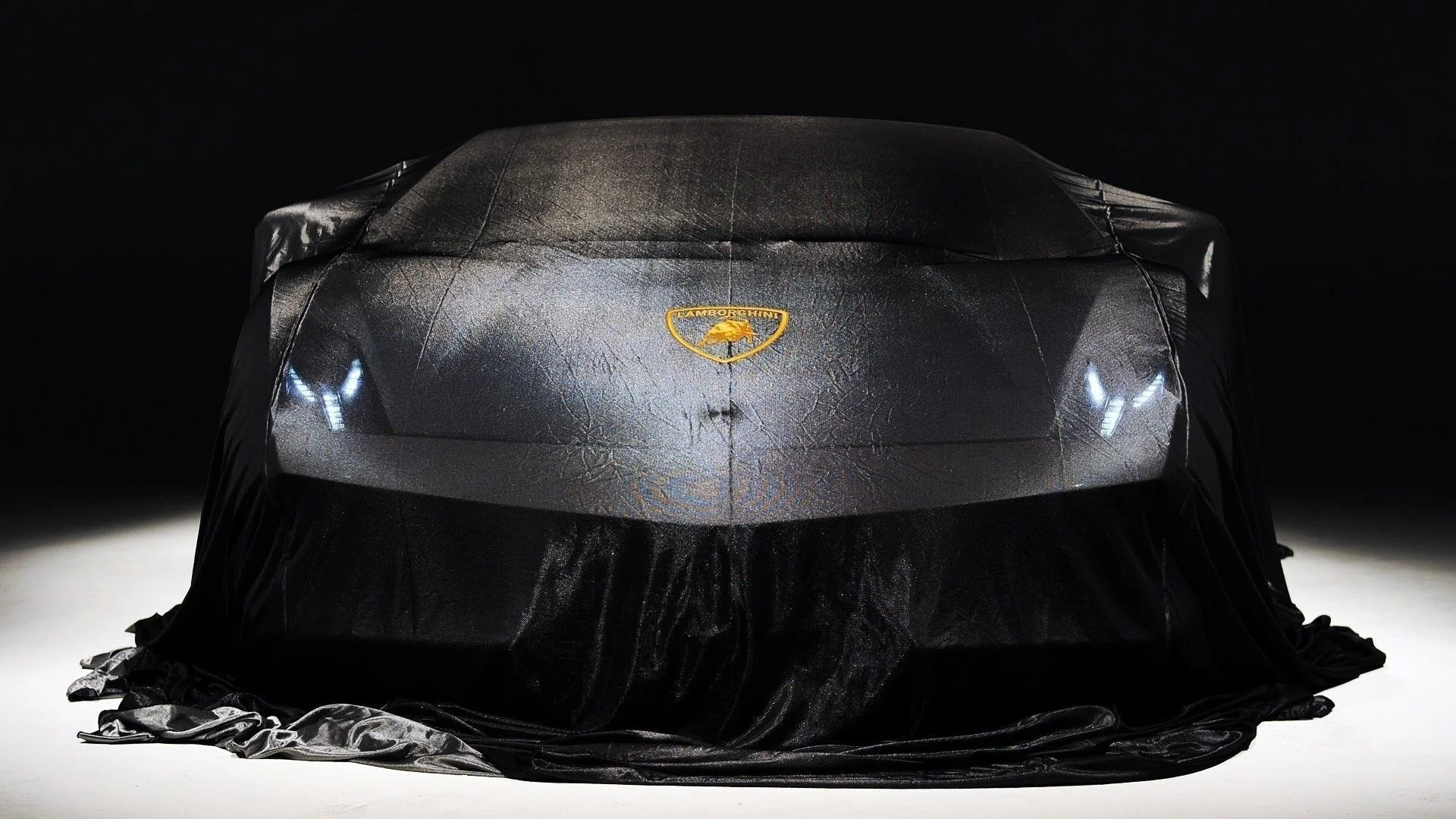 фары, под тканью, lamborghini