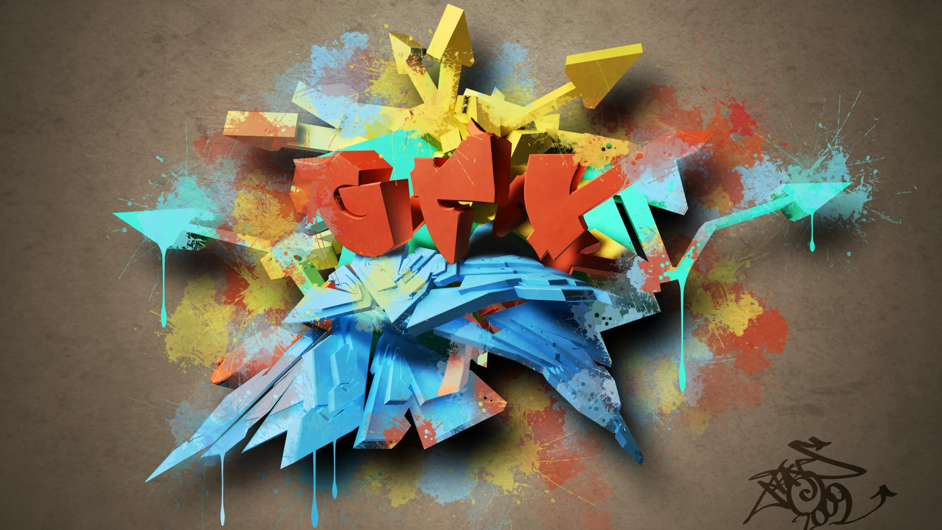 краски, splattergraf, граффити