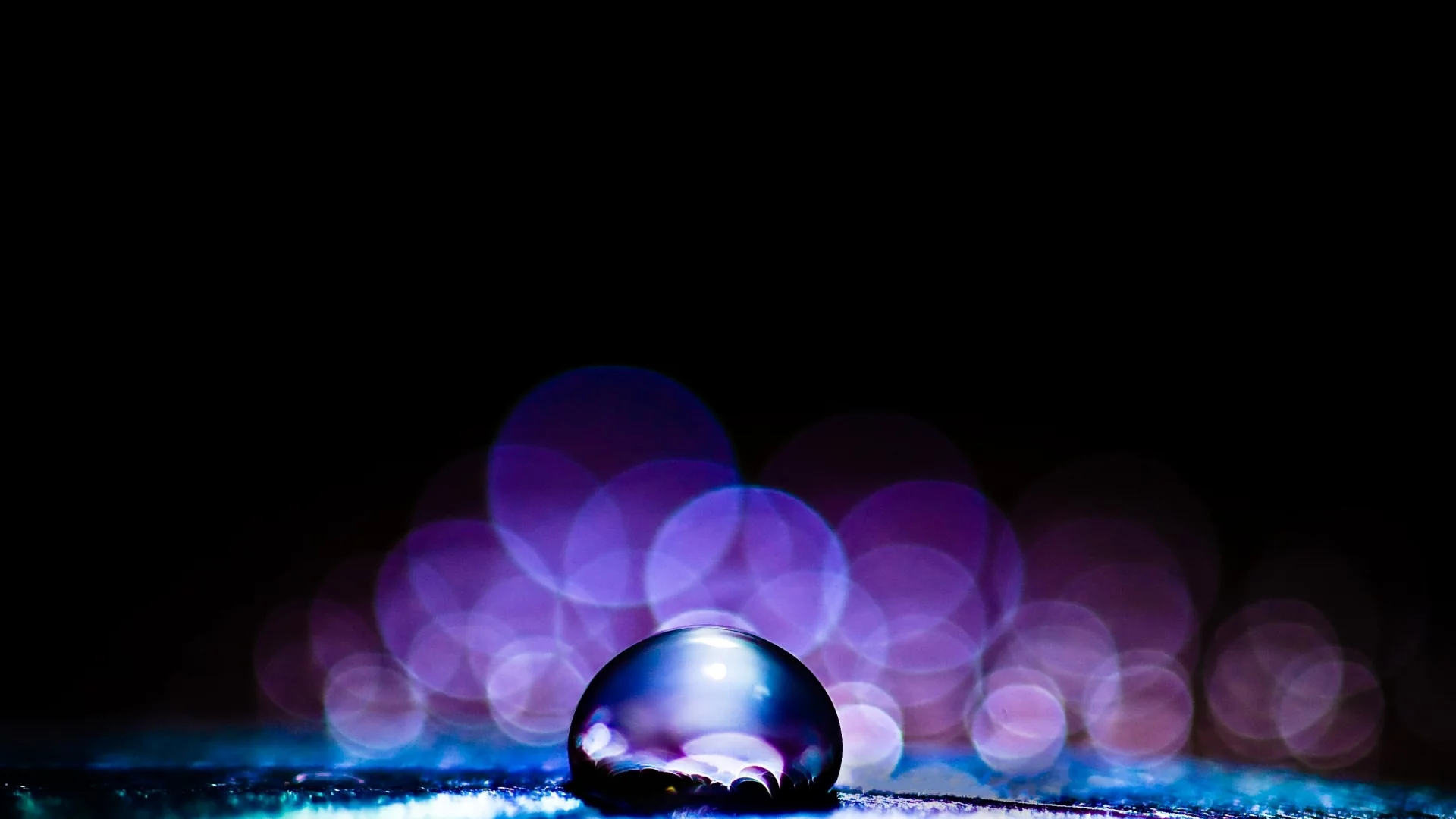 блики, темнота, макро, фокус, цвета, капля, bokeh, macro, лист