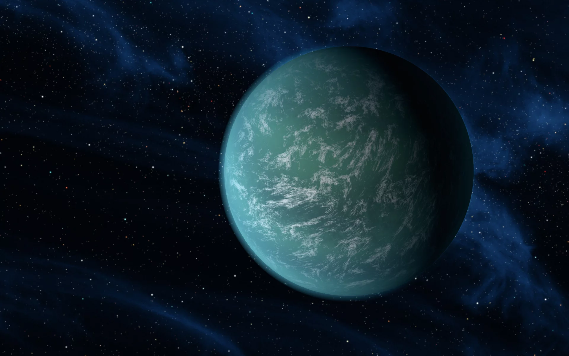 макро, пространство, звезды, планета, космос, kepler-22b
