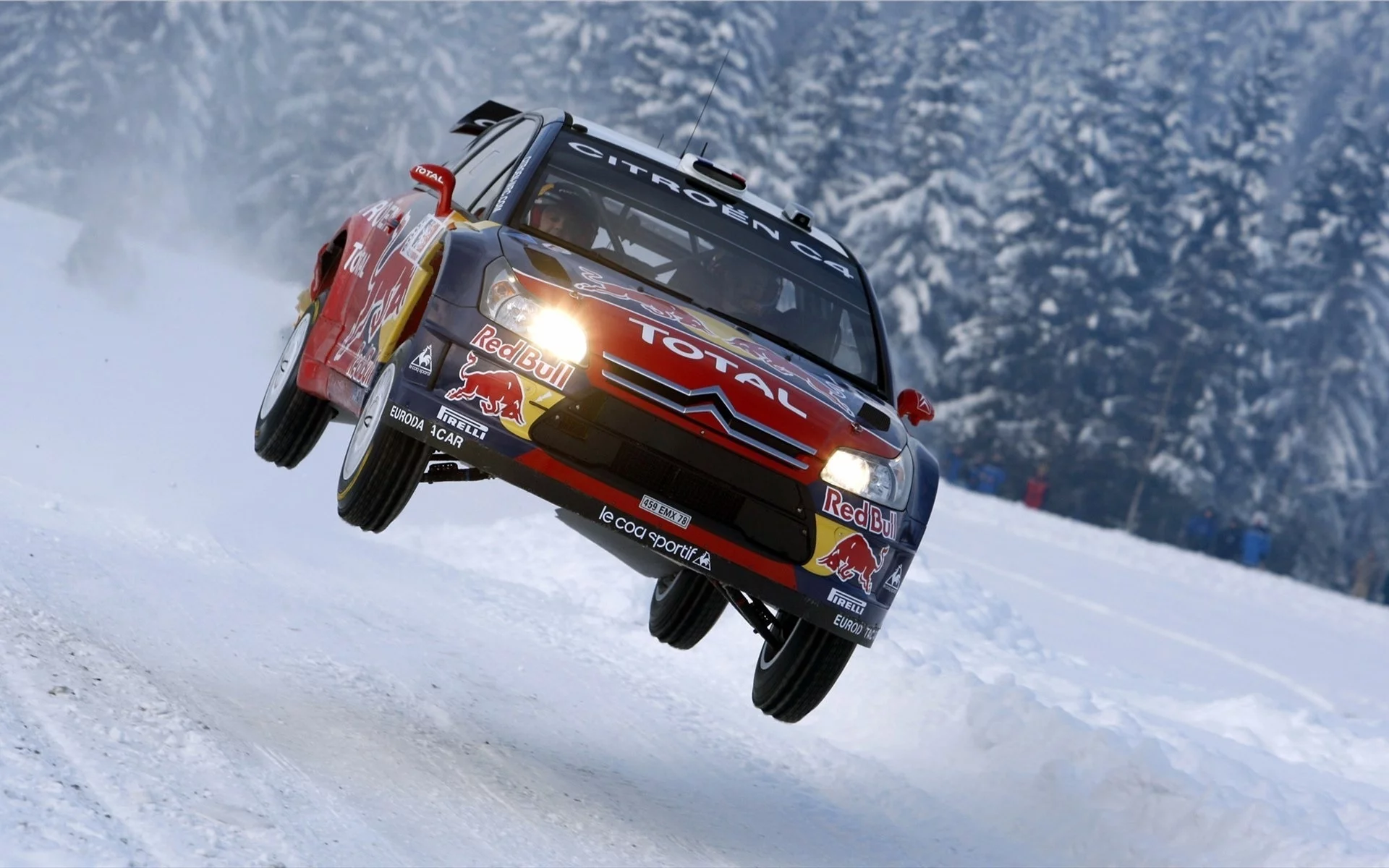 ралли, in the air, 4 ввоздух, зима, citroen