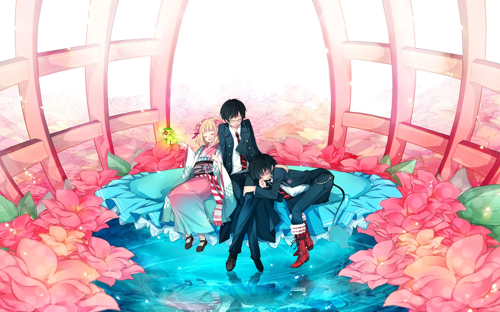 юкио, синий экзорцист, сиэми морияма, ao no exorcist, окумура, blue exorcist, рин