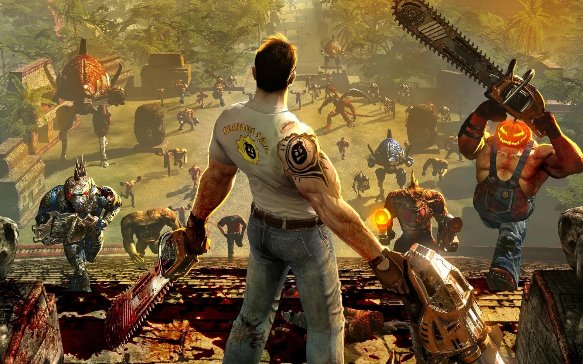 сэм, серьезный сэм 3, serious sam 3, игра, главный герой, враги