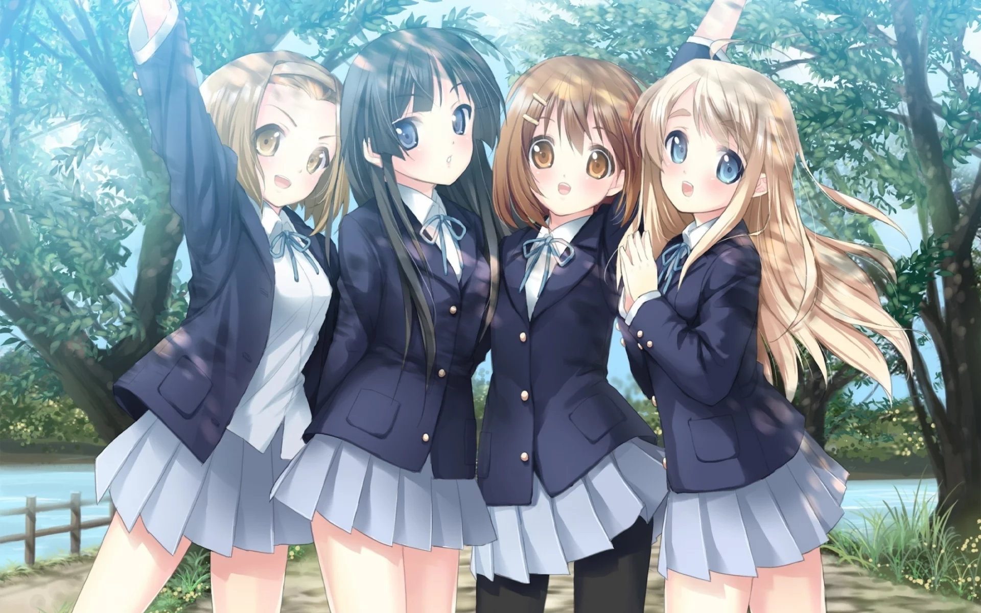 муги, юи, k-on, ритсу, мио