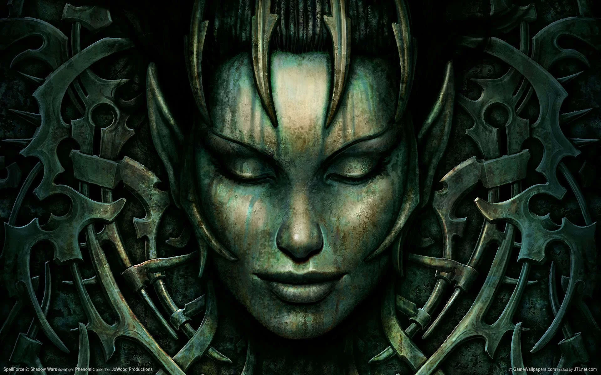 камень, spellforce, узор, эльф, 2, лицо