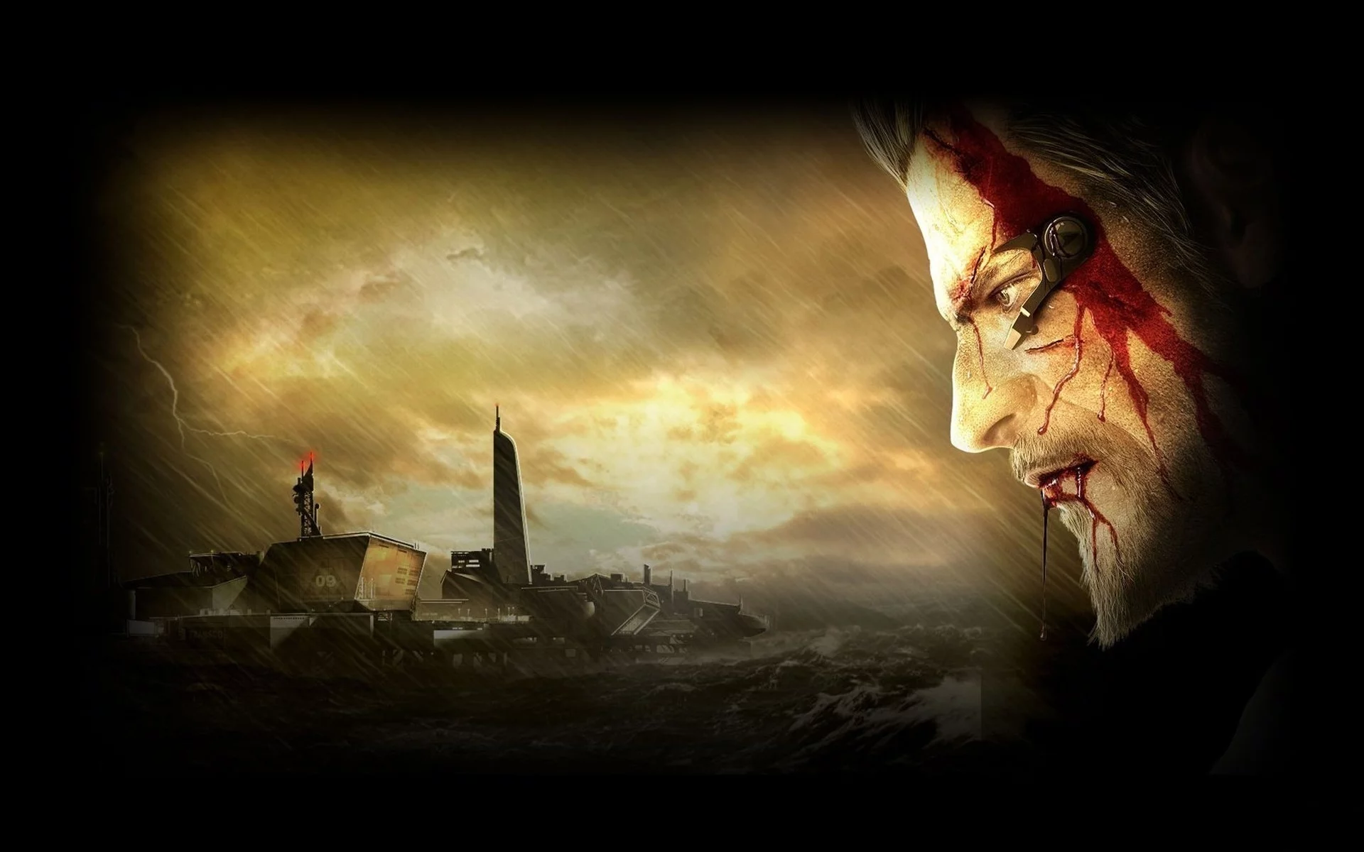 адам дженсен, human revolution, кровь, dlc, дополнение, missing link, deus ex, adam jensen