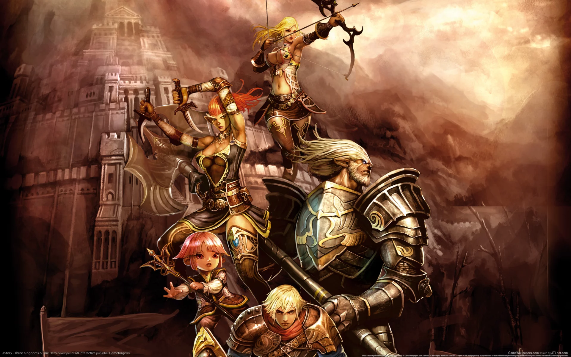 эльфы, воины, three kingdoms and one hero, 4story