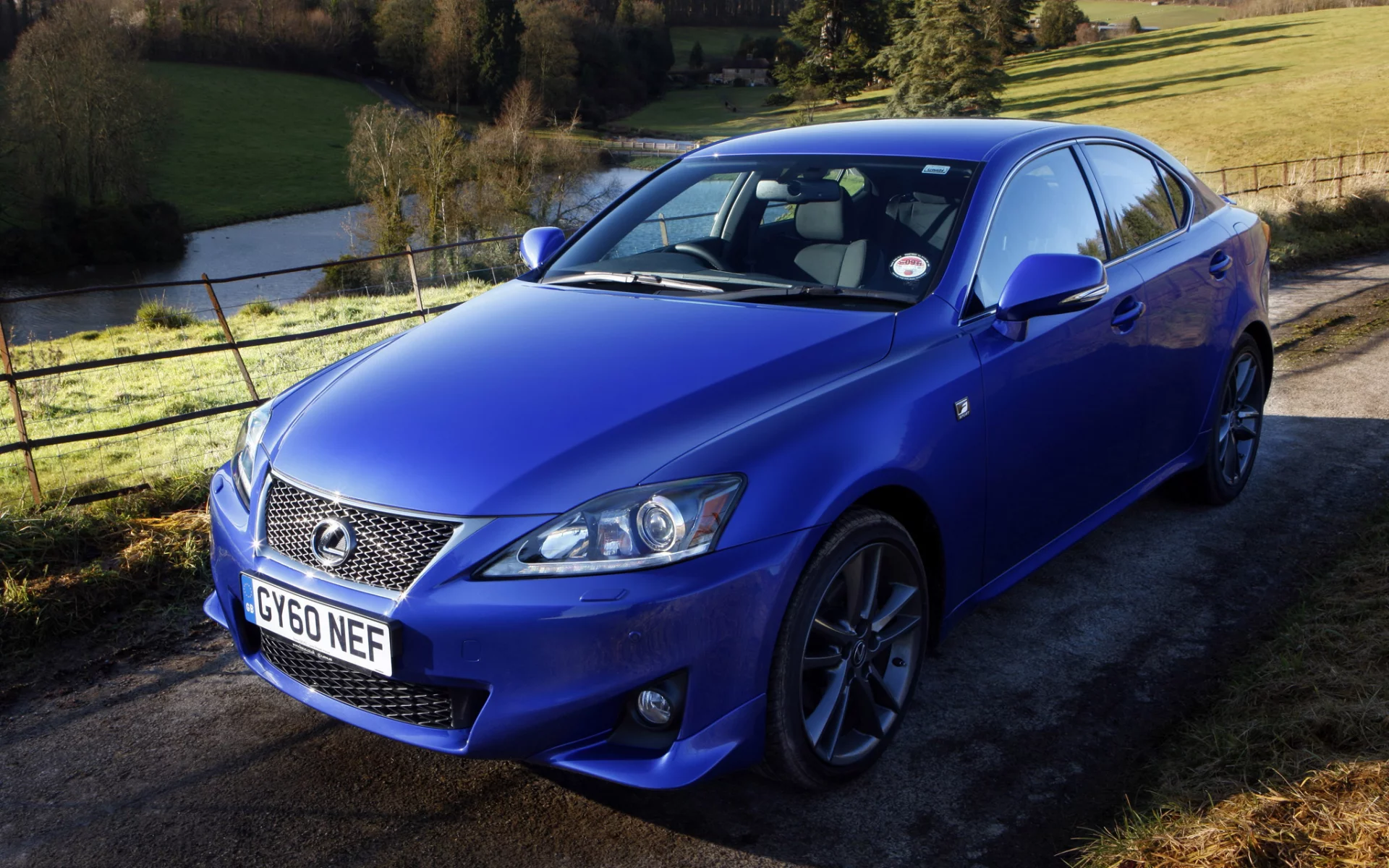 uk-spec, lexus, изгородь, пруд, холмы, 200d, is, дизель, лексус