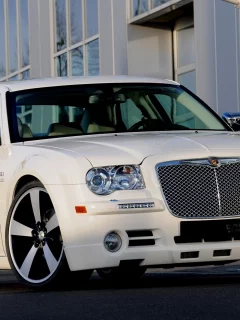 startech, sedan, white, crysler, 300c