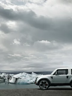 океан, концепт-кар, лед, uk, небо, ленд ровер, dc100, land rover