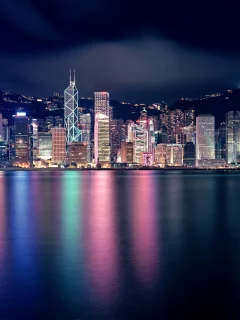 hong kong, высотки, город