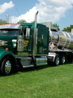 trucks, грузовик, kenworth, envirovac, зелёный, цистерна