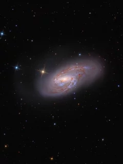 спиральня галактика m66, снимок nasa, космос
