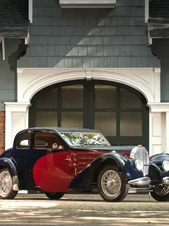 ворота, красивая машина, дом, вентокс, ретро, 1935, бугатти, bugatti, купе, coupe, ventoux, type 57, тайп 57