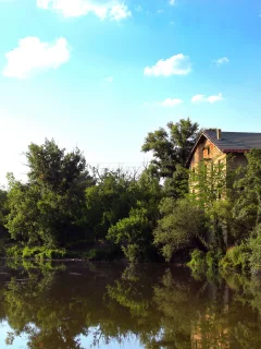 дом, река, the river, вода
