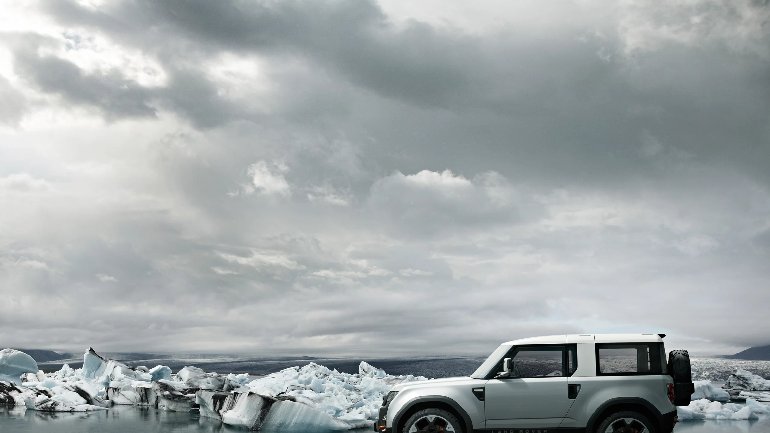 океан, концепт-кар, лед, uk, небо, ленд ровер, dc100, land rover